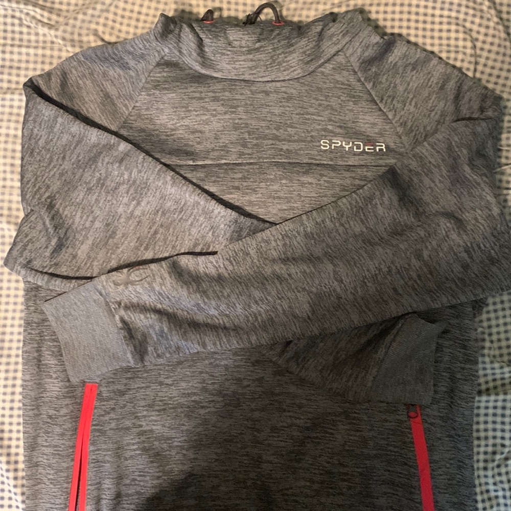 New Gray Spyder Hoodie